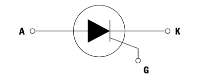 Schematic - Littelfuse SJxA 32A/40A Automotive-Grade SCR Thyristors